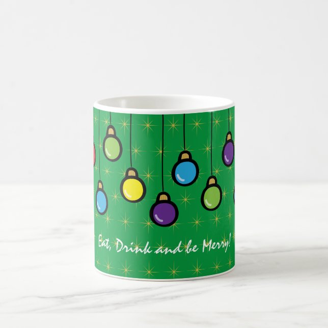 Mug Joyeux ornement de Noël personnalisé (Centre)