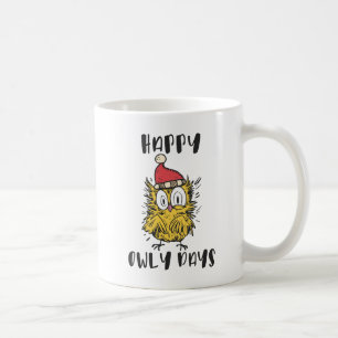Mug Joyeux Owly Days Funny Père Noël Owl