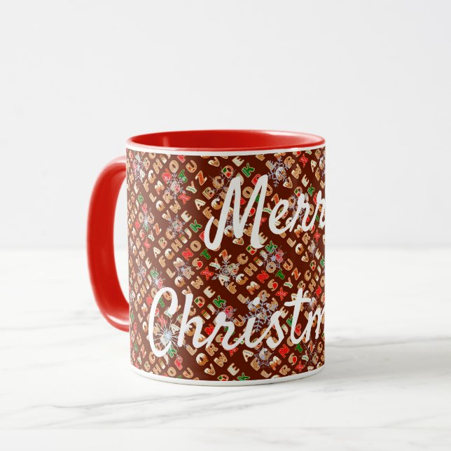Mug Joyeux pain d'épices de Noël (Devant gauche)