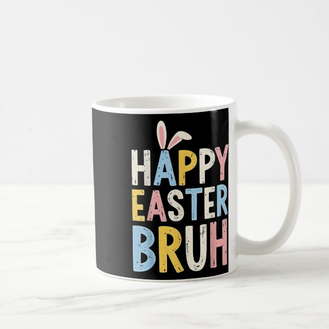 Mug Joyeux Pâques Bruh Mème Drôle OEufs De Lapin Ados  (Droite)
