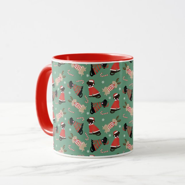 Mug Joyeux Pawlidays Labrador Retriever Dogs (Devant gauche)