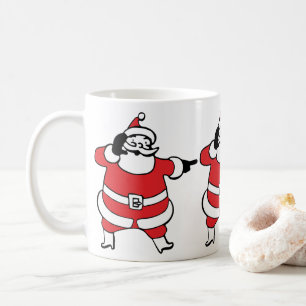 Mug Joyeux Père Noël appelant les rennes à Noël