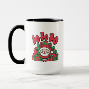 Mug Joyeux Père Noël de dessin animé Noël