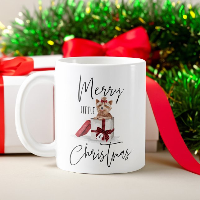 Mug Joyeux petit Noël Naughty Yorkshire Terrier (Merry Little Christmas Naughty Yorkshire Terrier Coffee Mug)