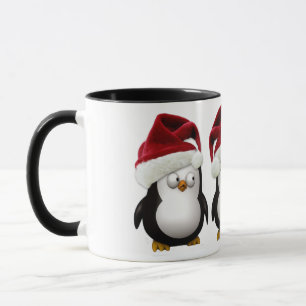 Mug Joyeux pingouins, Père Noël-casquette