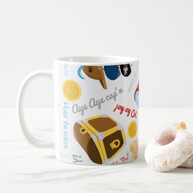 Mug Joyeux Pirate de fête (Avec donut)