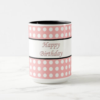 Mug Joyeux point Polka d'anniversaire