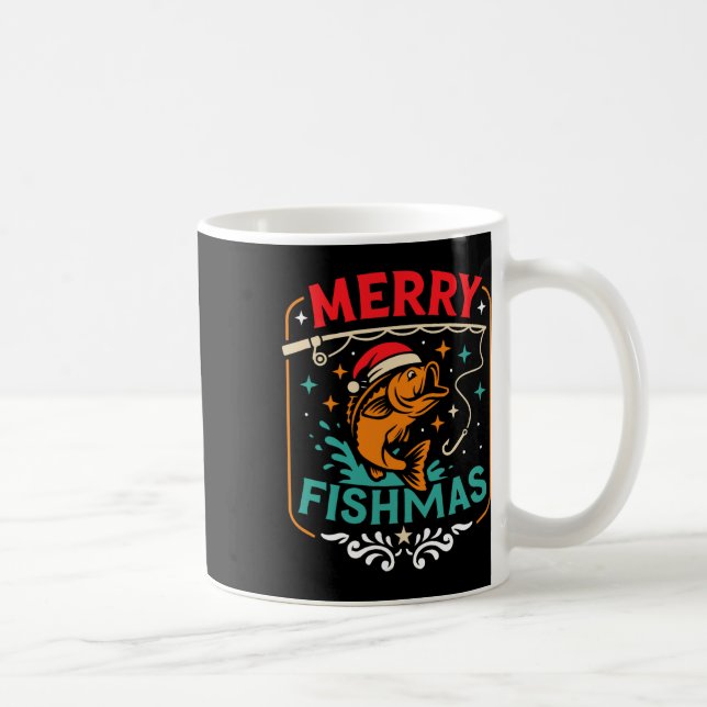 Mug Joyeux Poissons B Poisson Noël Doux moche Noël (Droite)