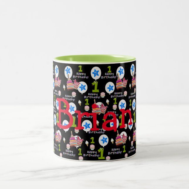 Mug Joyeux Premier Anniversaire Ballons #1 (Centre)