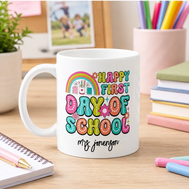 Mug Joyeux premier jour d'école  (Happy First Day of School Coffee Mug)