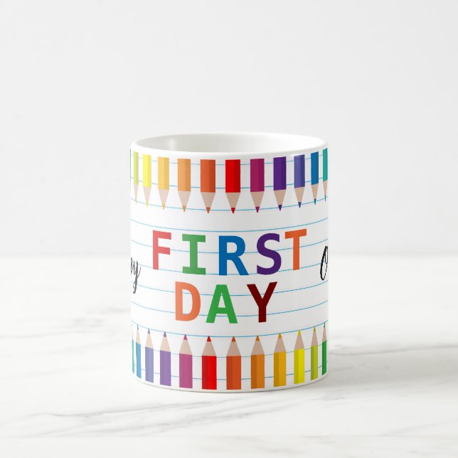 Mug Joyeux Premier Jour d'École – Amusant Retour à (Centre)
