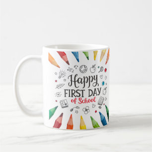 Mug Joyeux premier jour d'école   Revenir à l'école
