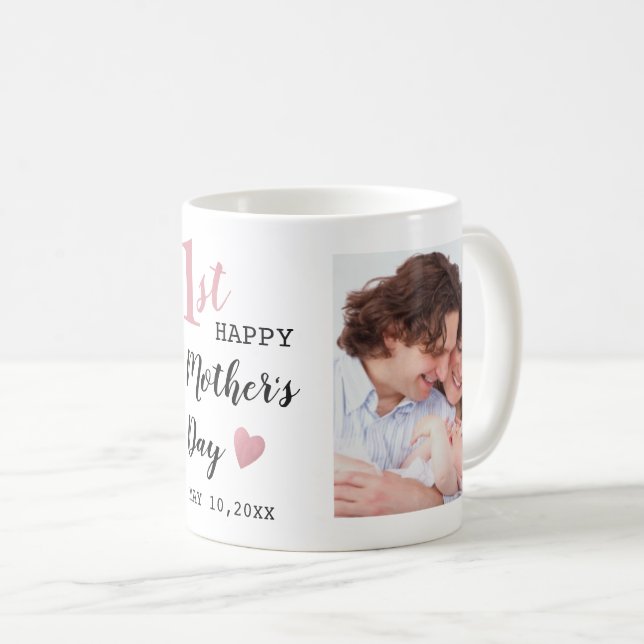 Mug Joyeux Premier Rose de la Fête des Mères Gold 2 Ph (Devant droit)