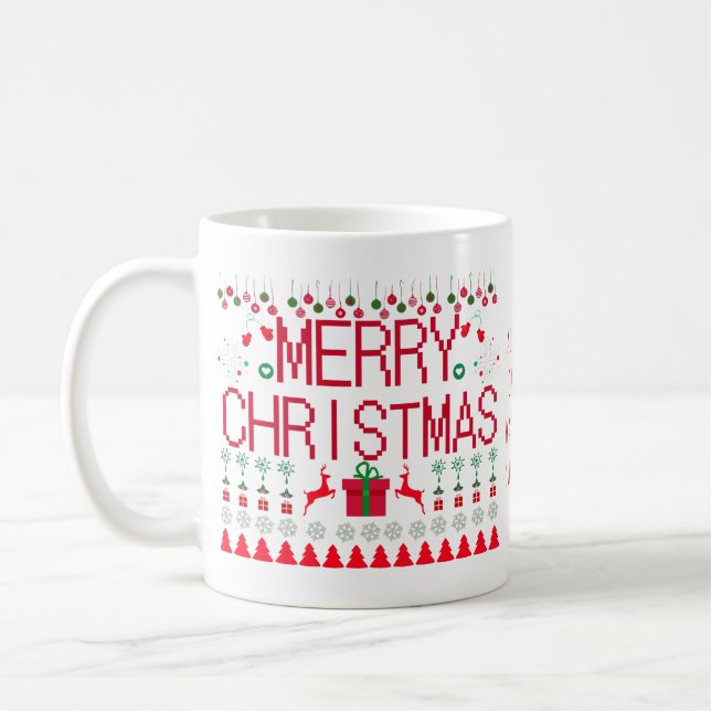 Mug Joyeux pull de Noël "Tout ce que j'ai reçu pour No (Gauche)