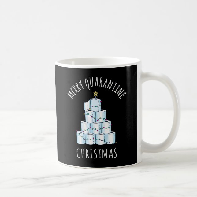 Mug Joyeux Quarantaine Arbre de Noël Papier toilette (Droite)
