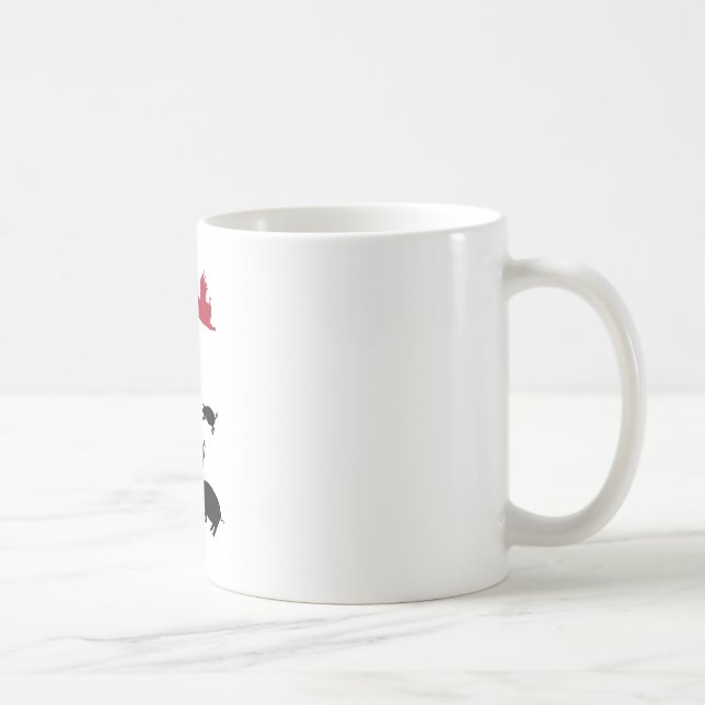 Mug Joyeux Repas Végétarienne Bouge Blanche La Ferme (Droite)