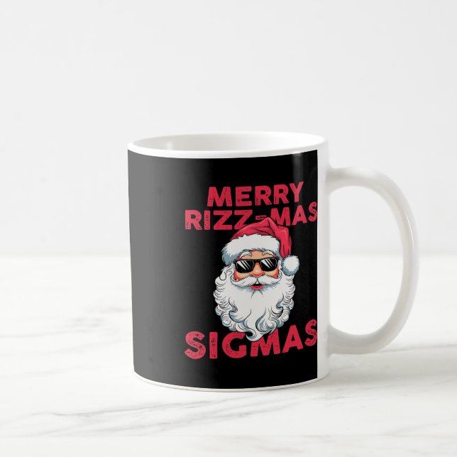 Mug Joyeux Rizz Mas Sigmas Funny Père Noël (Droite)