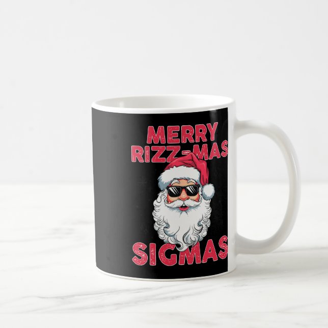 Mug Joyeux Rizz Mas Sigmas Funny Père Noël (Droite)
