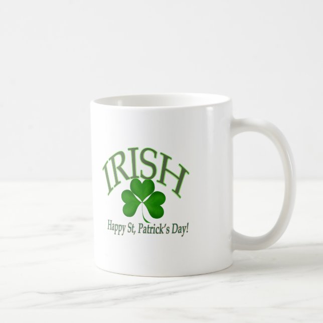 Mug Joyeux Saint-Patrick's Day Les cadeaux de Clover i (Droite)