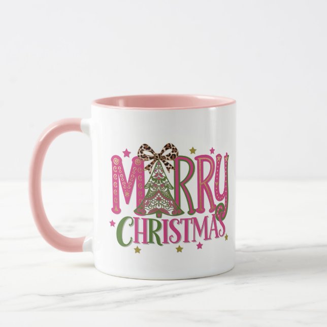Mug Joyeux sapin de Noël (Gauche)