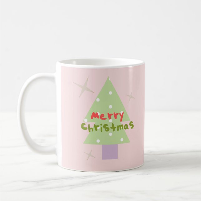 Mug Joyeux sapin de Noël super (Gauche)
