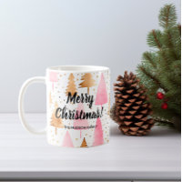 Joyeux sapin rose or Noël