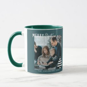 Mug Joyeux sapin vert de Noël minimaliste