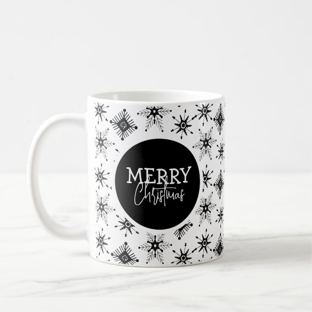 Mug Joyeux script de Noël Flèches noires (Gauche)