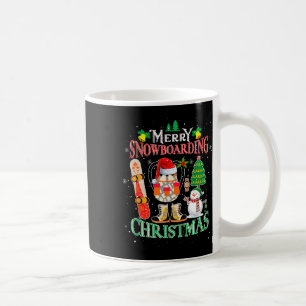 Mug Joyeux snowboard Noël Santa Hat Costume Sno