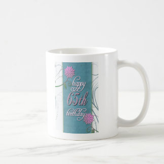 Mug Joyeux soixante-cinquième anniversaire avec des
