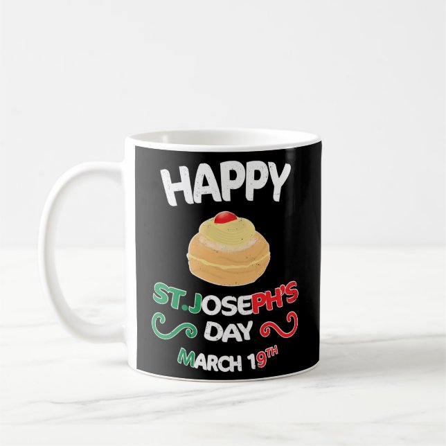 Mug Joyeux St Josephs Day Sfingi Zeppole (Gauche)