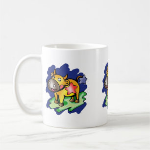 Mug Joyeux Taurus Bleu avec dessin de l'étoile rouge