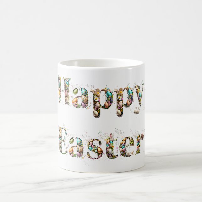 Mug Joyeux texte décoratif de Pâques (Centre)