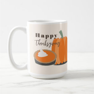 Mug Joyeux Thanksgiving Citrouille et Tarte à la Citro