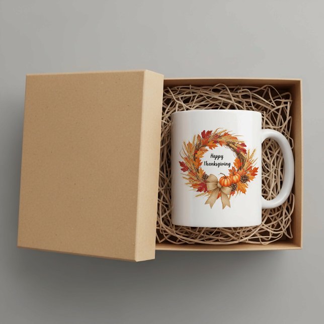 Mug Joyeux Thanksgiving personnalisé  (Créateur téléchargé)