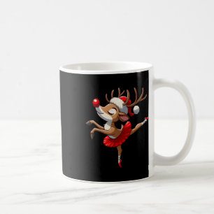 Mug Joyeux Thé de ballet de danse de rennes de Noël