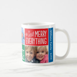 Mug Joyeux tout Colorful Christmas Photo Collage