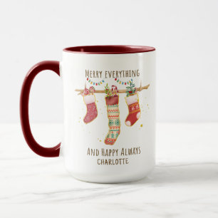 Mug Joyeux Tout Joyeux Joyeux Toujours Les Bas de Noël