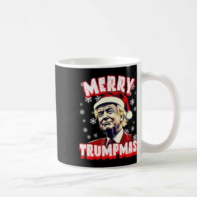 Mug Joyeux Trumpmas Noël Trump Père Noël Trump Noël (Droite)