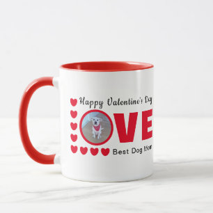 Mug Joyeux Valentines Jour Chien Maman Amour Coeurs Ro
