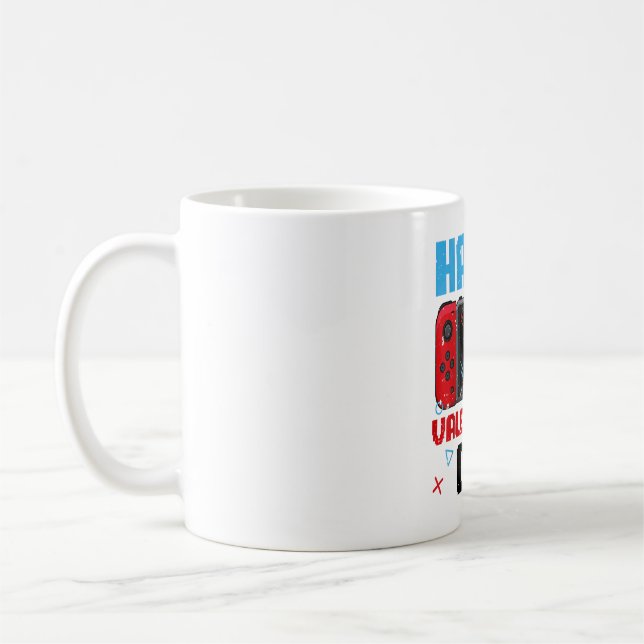 Mug Joyeux Valentines Jour Contrôleur Vidéo Jeu Coeur  (Gauche)