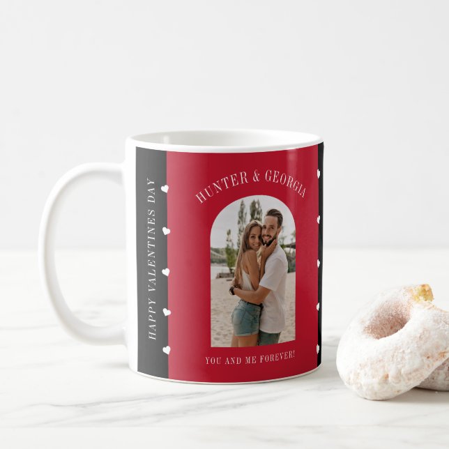 Mug Joyeux Valentines jour moderne simple photo romant (Avec donut)
