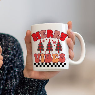 Mug Joyeux Vibes Retro Vacances de Noël Super