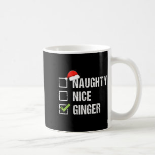 Mug Joyeux vilain gingembre roux chapeau de Père Noël 