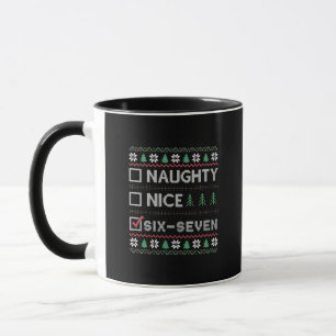 Mug Joyeux vilain Six Sept Drôle 6 7 Noël laid