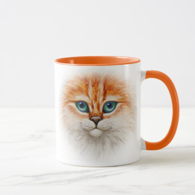 Mug Joyeux visage de Kitty Orange (Droite)