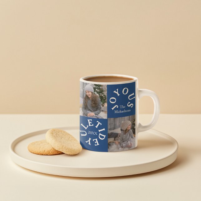 Mug Joyeux Yuletide 2 Photo (Créateur téléchargé)