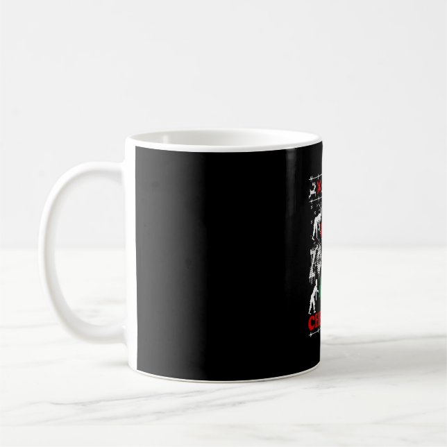 Mug Joyeux Zombie Noël laide Sweat (Gauche)