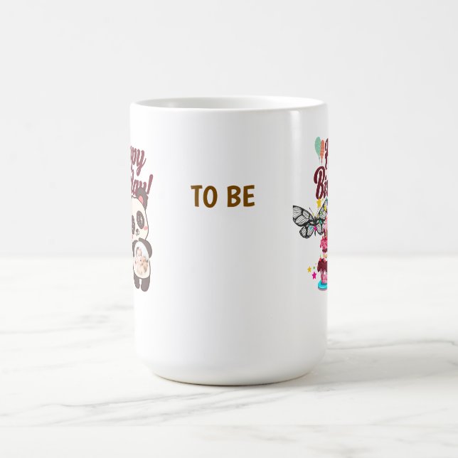 Mug Joyful Confetti Joyeux voeux d'anniversaire (Centre)