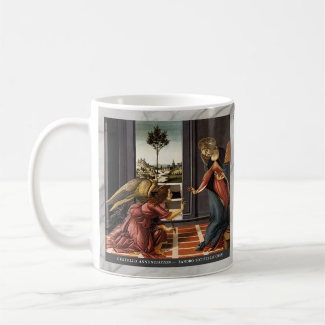 Mug Joyful Mysteries of the Rosary #1: Annunciation (Gauche)